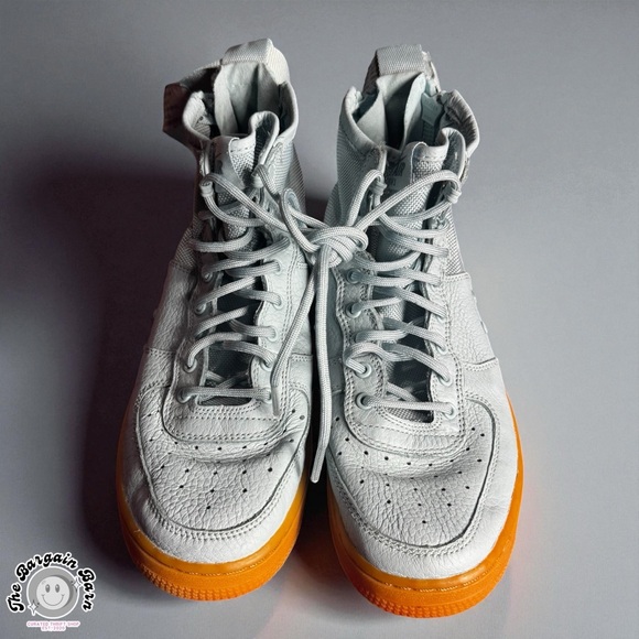 Nike SF Air Force 1 Mid (GS) Ocean Bliss SFAF1 Zip Leather Sneakers (6Y/7.5W) - Picture 9 of 10